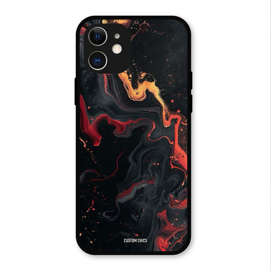 Black Artistic Art IPhone 12 Mobile Back Cover - Aesthetic PrintShield Case