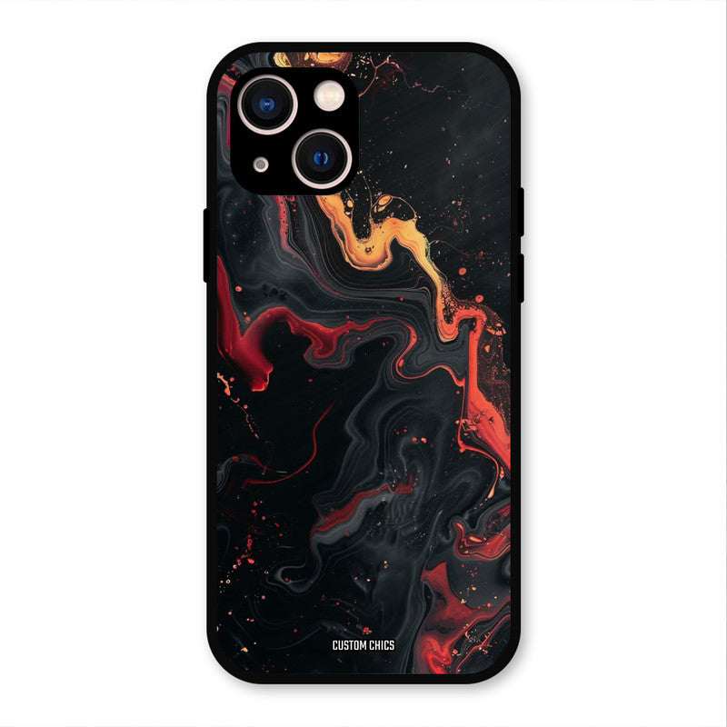 Black Artistic Art iPhone 13 Mobile Back Cover - Aesthetic PrintShield Case