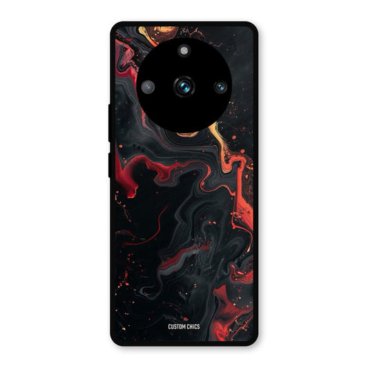 Black Artistic Art Realme 11 Pro Plus Mobile Back Cover - Aesthetic PrintShield Case