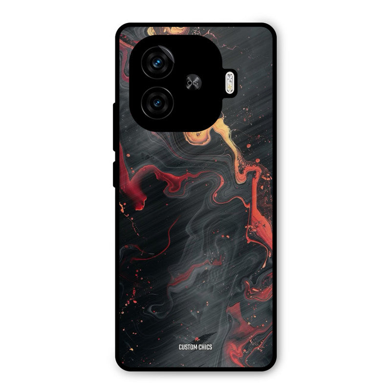 Black Artistic Art iQoo Neo 10R Mobile Back Cover - Aesthetic PrintShield Case