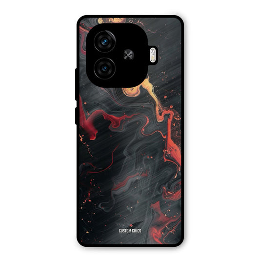 Black Artistic Art iQoo Neo 10R Mobile Back Cover - Aesthetic PrintShield Case