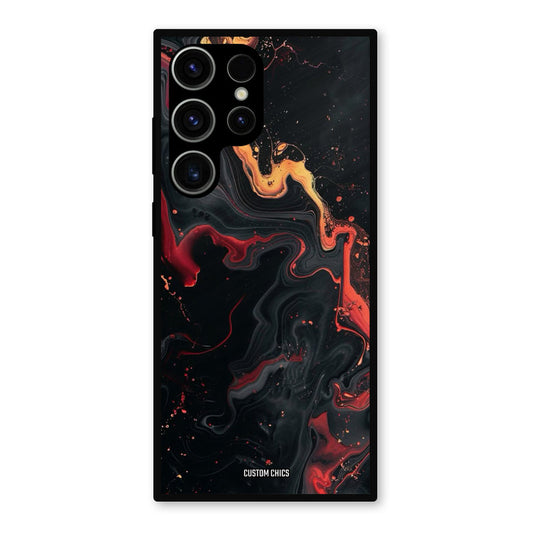 Black Artistic Art Samsung Galaxy S23 Ultra Mobile Back Cover - Aesthetic PrintShield Case