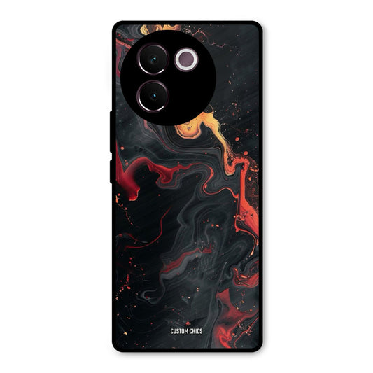 Black Artistic Art Vivo V30e Mobile Back Cover - Aesthetic PrintShield Case