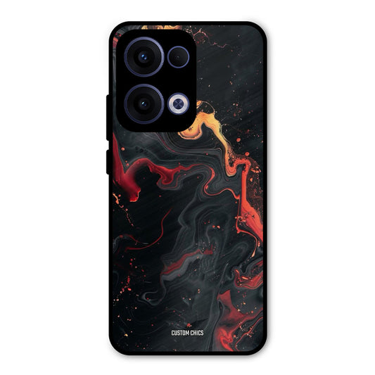 Black Artistic Art Oppo Reno 13 5G Mobile Back Cover - Aesthetic PrintShield Case