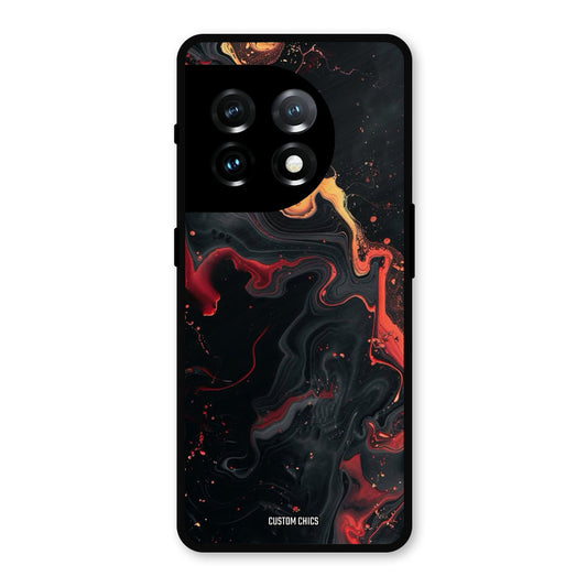 Black Artistic Art OnePlus 11 Mobile Back Cover - Aesthetic PrintShield Case