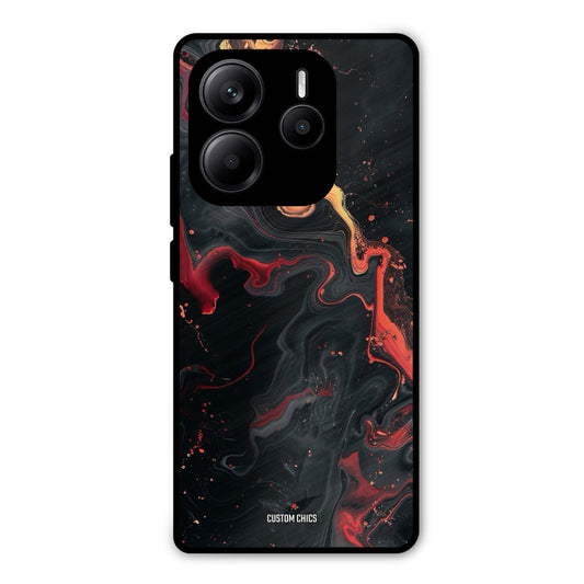 Black Artistic Art Redmi Note 14 Mobile Back Cover - Aesthetic PrintShield Case