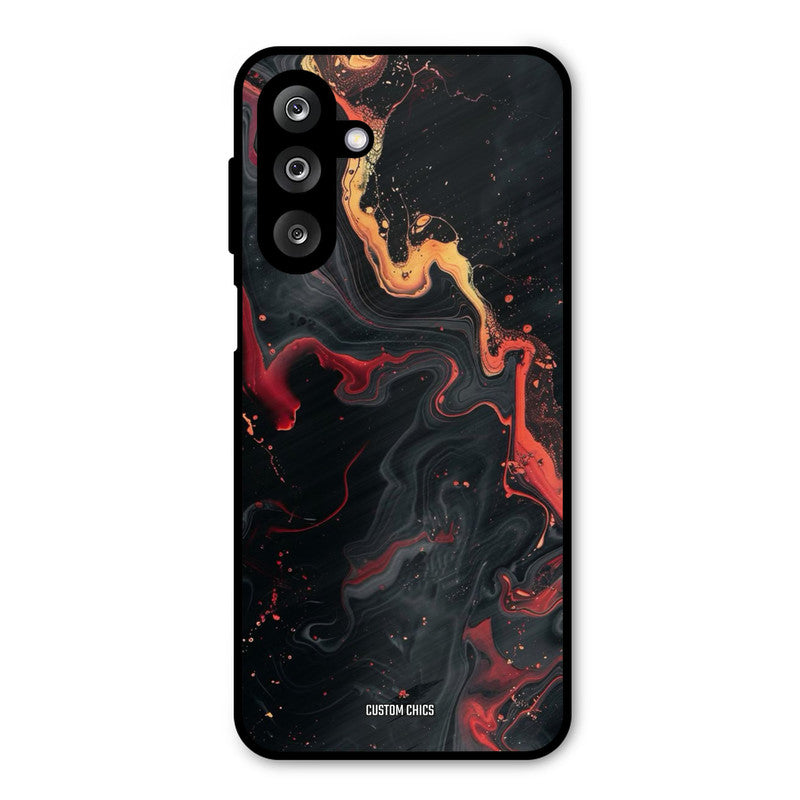 Black Artistic Art Samsung Galaxy M36 Mobile Back Cover - Aesthetic PrintShield Case