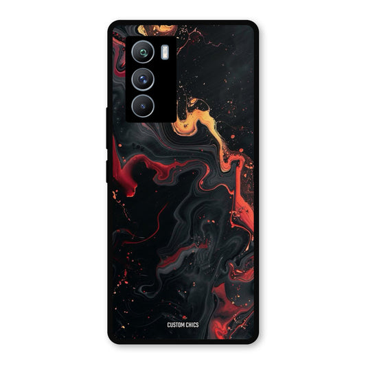 Black Artistic Art iQOO 9SE Mobile Back Cover - Aesthetic PrintShield Case