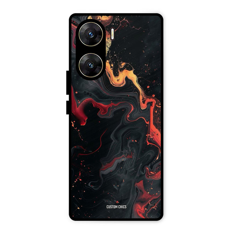 Black Artistic Art Vivo V29e Mobile Back Cover - Aesthetic PrintShield Case