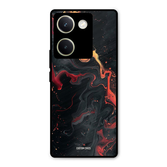 Black Artistic Art Vivo Y200 Pro Mobile Back Cover - Aesthetic PrintShield Case
