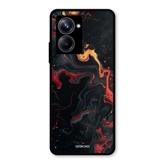 Black Artistic Art Realme 10 Pro Mobile Back Cover - Aesthetic PrintShield Case
