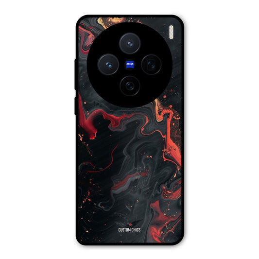 Black Artistic Art Vivo X200 Mobile Back Cover - Aesthetic PrintShield Case