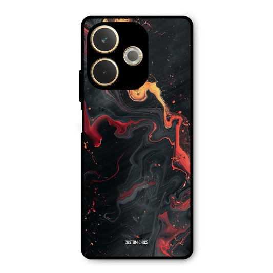 Black Artistic Art Oppo A5 Pro Mobile Back Cover - Aesthetic PrintShield Case