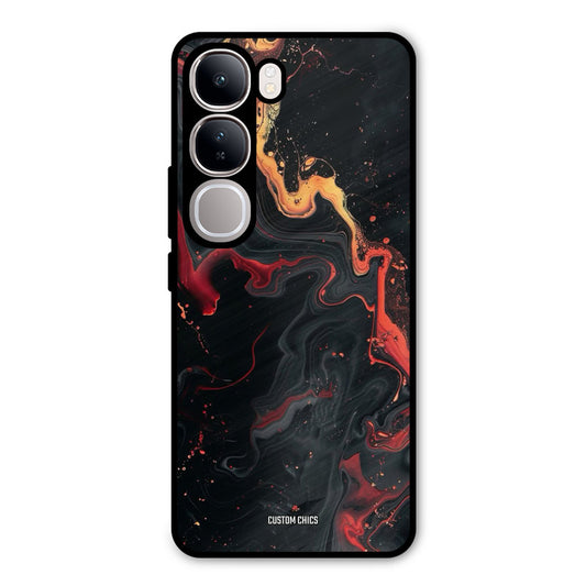 Black Artistic Art Vivo Y300 Mobile Back Cover - Aesthetic PrintShield Case