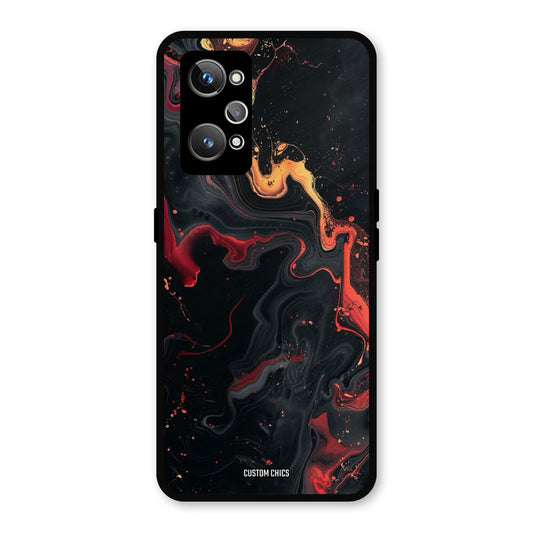 Black Artistic Art Realme GT 2 Mobile Back Cover - Aesthetic PrintShield Case