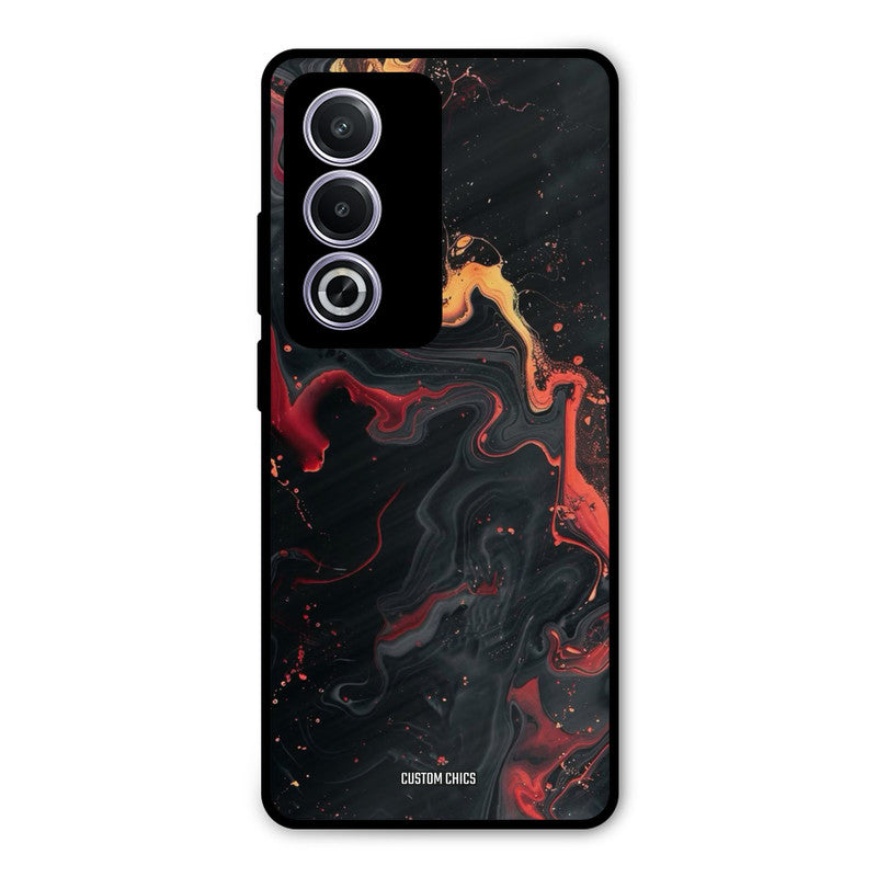 Black Artistic Art Oppo A3 Pro Mobile Back Cover - Aesthetic PrintShield Case
