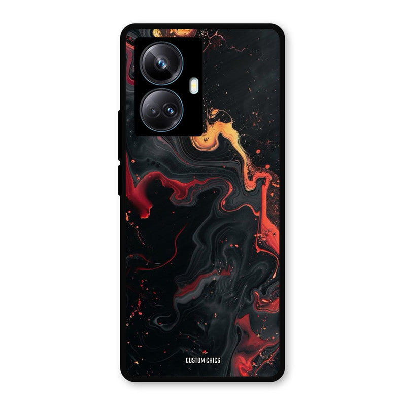 Black Artistic Art Realme 10 Pro Plus Mobile Back Cover - Aesthetic PrintShield Case