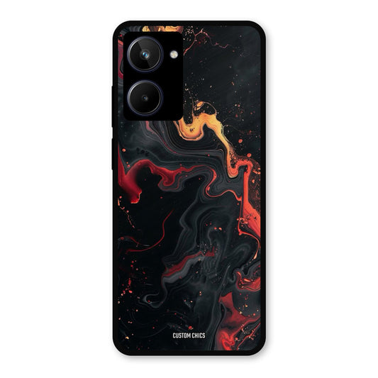 Black Artistic Art Realme 10 Mobile Back Cover - Aesthetic PrintShield Case
