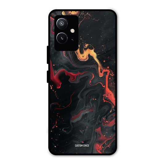 Black Artistic Art Vivo Y75 5G Mobile Back Cover - Aesthetic PrintShield Case