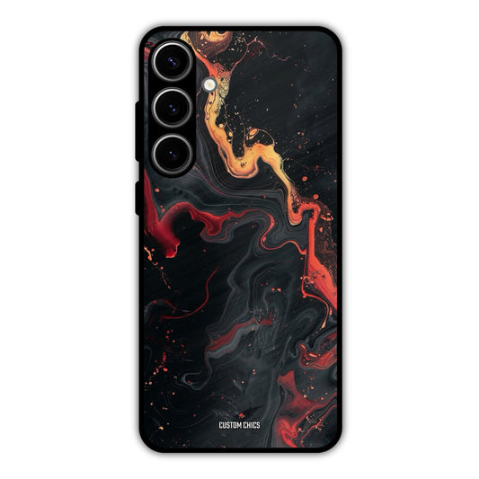 Black Artistic Art Samsung Galaxy S24 Plus Mobile Back Cover - Aesthetic PrintShield Case