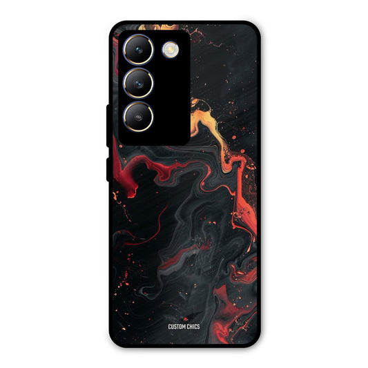 Black Artistic Art Vivo Y200e Mobile Back Cover - Aesthetic PrintShield Case