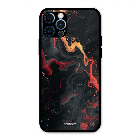 Black Artistic Art IPhone 12 Pro Max Mobile Back Cover - Aesthetic PrintShield Case