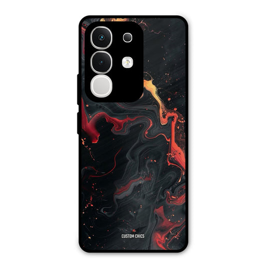 Black Artistic Art Vivo T4x Mobile Back Cover - Aesthetic PrintShield Case