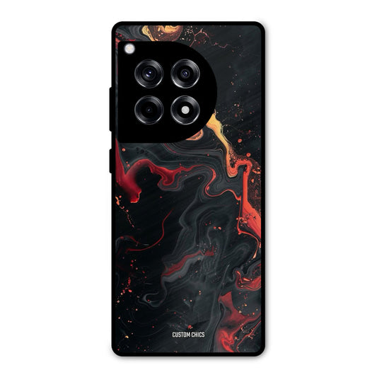 Black Artistic Art OnePlus 12R Mobile Back Cover - Aesthetic PrintShield Case