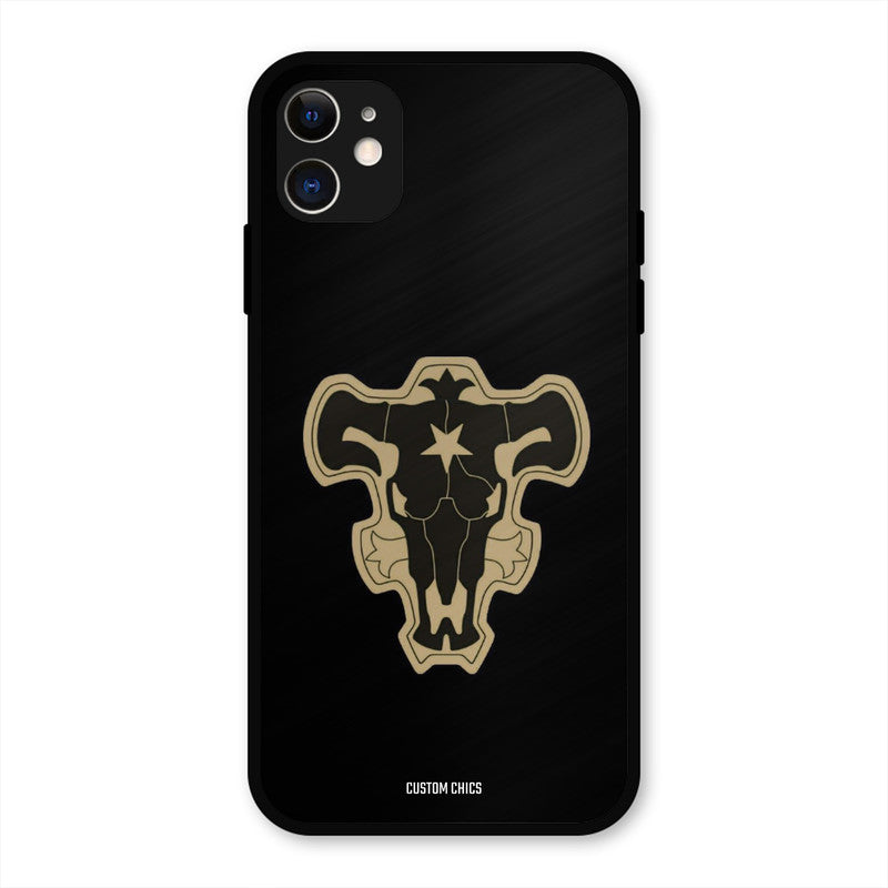 Black Bulls Logo iPhone 11 Mobile Back Cover - Anime PrintShield Case