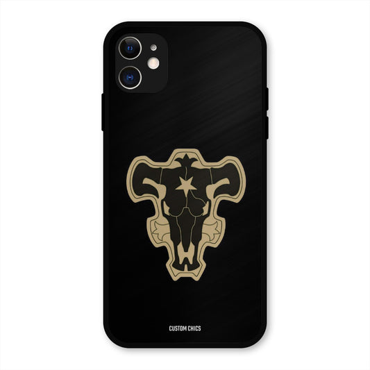 Black Bulls Logo iPhone 11 Mobile Back Cover - Anime PrintShield Case