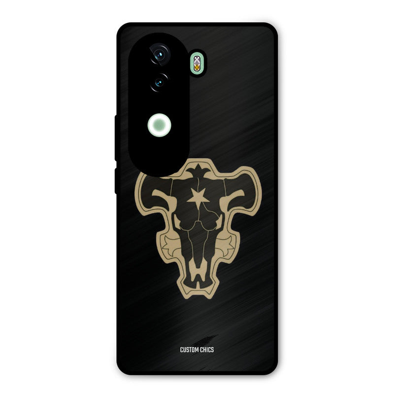 Black Bulls Logo Vivo V40e Mobile Back Cover - Anime PrintShield Case