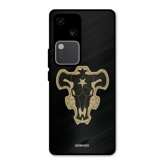 Black Bulls Logo Vivo V30 Mobile Back Cover - Anime PrintShield Case