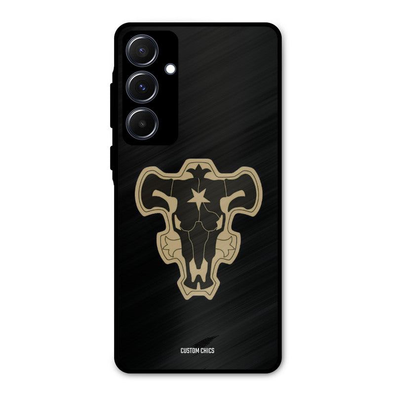 Black Bulls Logo Samsung Galaxy A55 5G Mobile Back Cover - Anime PrintShield Case