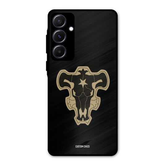 Black Bulls Logo Samsung Galaxy A55 5G Mobile Back Cover - Anime PrintShield Case