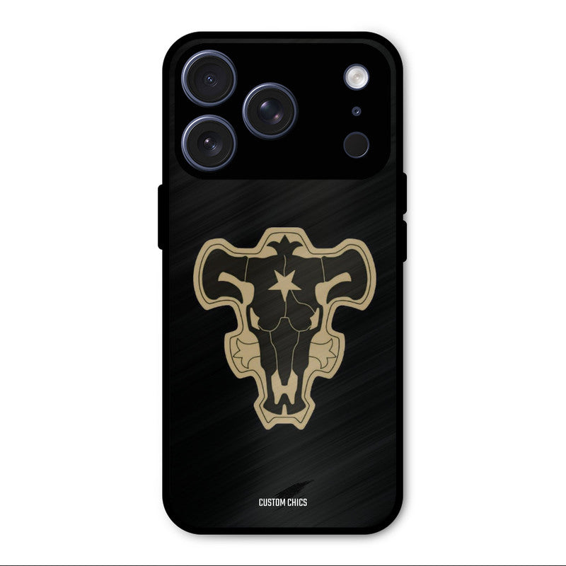 Black Bulls Logo iPhone 17 Pro Max Mobile Back Cover - Anime PrintShield Case