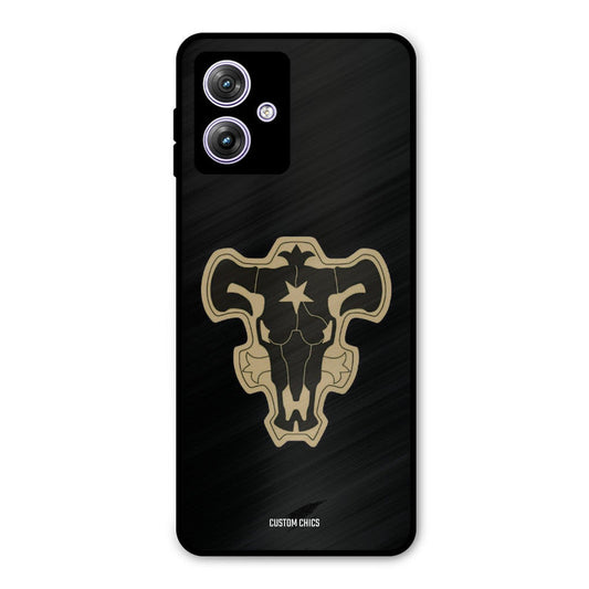 Black Bulls Logo Moto G54 Mobile Back Cover - Anime PrintShield Case