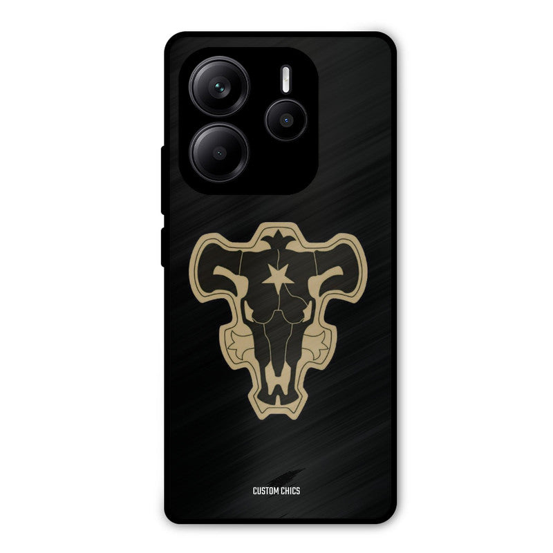 Black Bulls Logo Redmi Note 14 Mobile Back Cover - Anime PrintShield Case