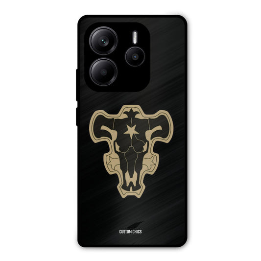 Black Bulls Logo Redmi Note 14 Mobile Back Cover - Anime PrintShield Case