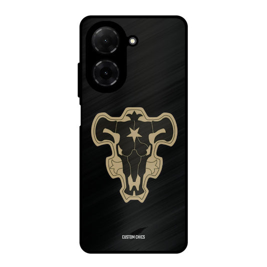 Black Bulls Logo Poco C71 Mobile Back Cover - Anime PrintShield Case
