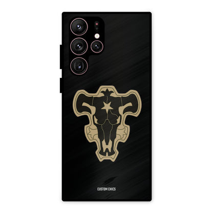 Black Bulls Logo Samsung Galaxy S22 Ultra Mobile Back Cover - Anime PrintShield Case