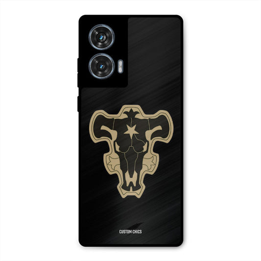 Black Bulls Logo Moto G96 Mobile Back Cover - Anime PrintShield Case