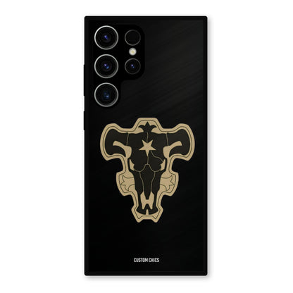 Black Bulls Logo Samsung Galaxy S23 Ultra Mobile Back Cover - Anime PrintShield Case