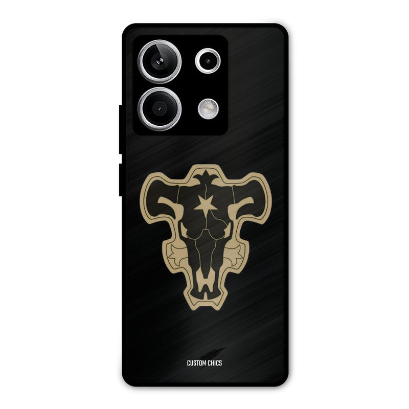 Black Bulls Logo Redmi Note 13 5G Mobile Back Cover - Anime PrintShield Case