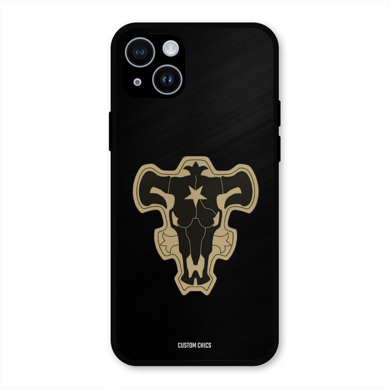 Black Bulls Logo iPhone 14 Plus Mobile Back Cover - Anime PrintShield Case