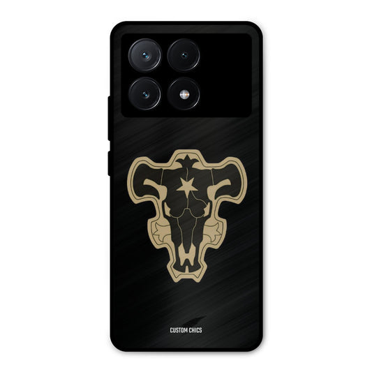 Black Bulls Logo Poco X6 Pro Mobile Back Cover - Anime PrintShield Case