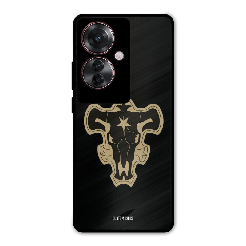 Black Bulls Logo Oppo F25 Pro Mobile Back Cover - Anime PrintShield Case