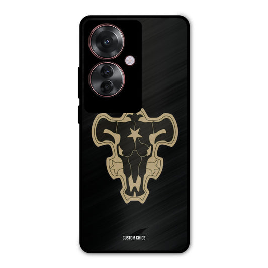 Black Bulls Logo Oppo F25 Pro Mobile Back Cover - Anime PrintShield Case
