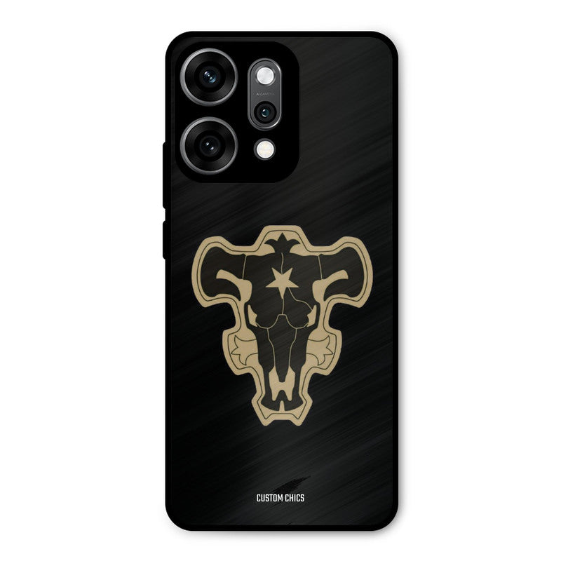 Black Bulls Logo Oppo Reno 14 Pro Mobile Back Cover - Anime PrintShield Case