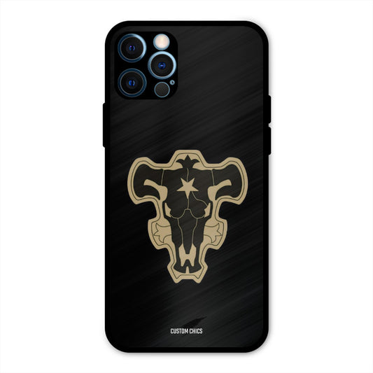 Black Bulls Logo iPhone 12 Pro Mobile Back Cover - Anime PrintShield Case
