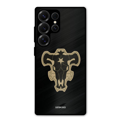 Black Bulls Logo Samsung Galaxy S25 Ultra Mobile Back Cover - Anime PrintShield Case